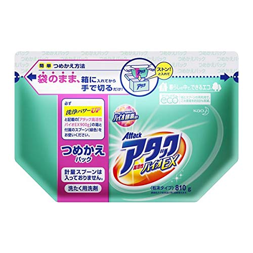 Amazon.co.jp: 《ケース》 花王 アタック 高活性バイオパワー つめかえ
