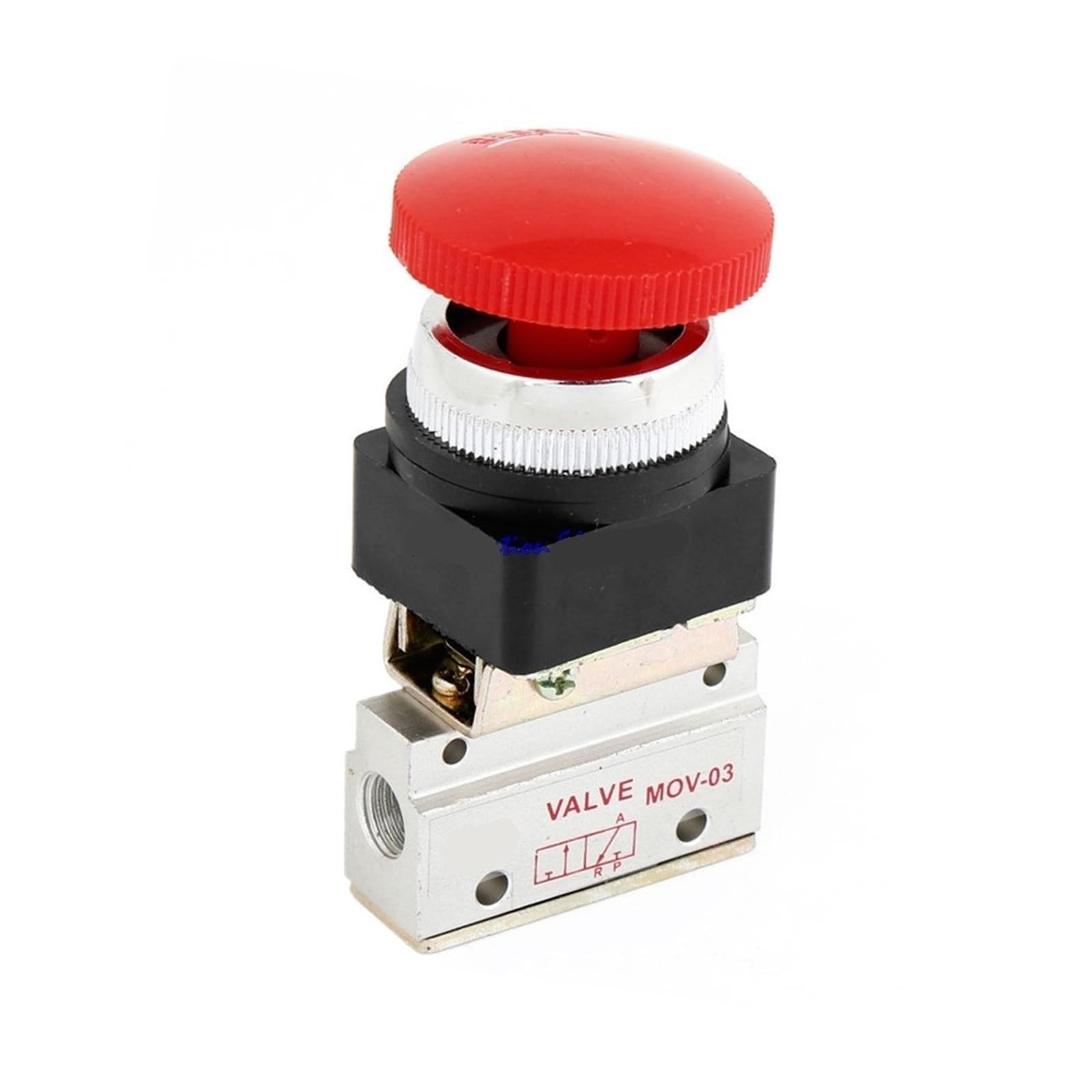 Válvula mecánica de precisión MV-03 con acabado de alta visibilidad y cabezal ergonómico