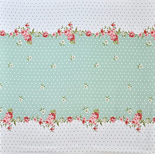 Image of Castiqa Elastic Fitted Supersoft Premium Polycotton 200TC Queen Size Bedsheets with 2 Pillow Covers (Fits Upto Mattress of 8Inches) (Queen (60x78), Green Floral)