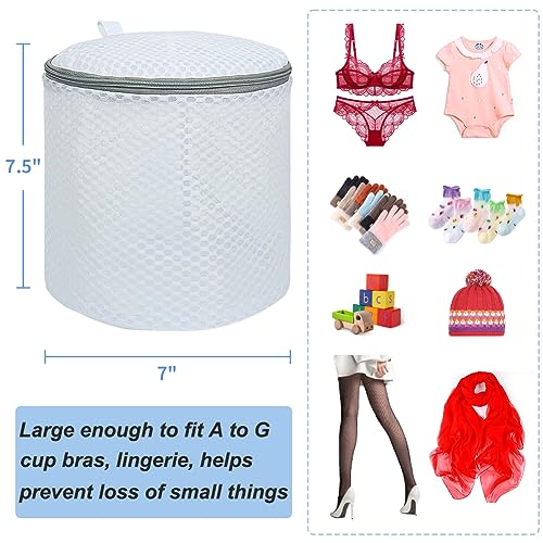 Image of Vivifying Bra Bags for Laundry, 2 Pack Honeycomb Mesh Bra Washing Bags for Laundry, Washing Machine, Lingerie, Delicates, Sock and Baby Clothes