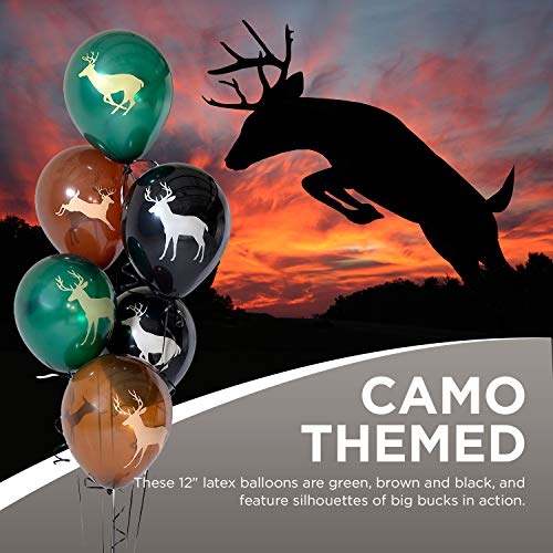 Image of Next Camo Buck Balloons-6 Pack-Hunting Birthday Decor-Havercamp