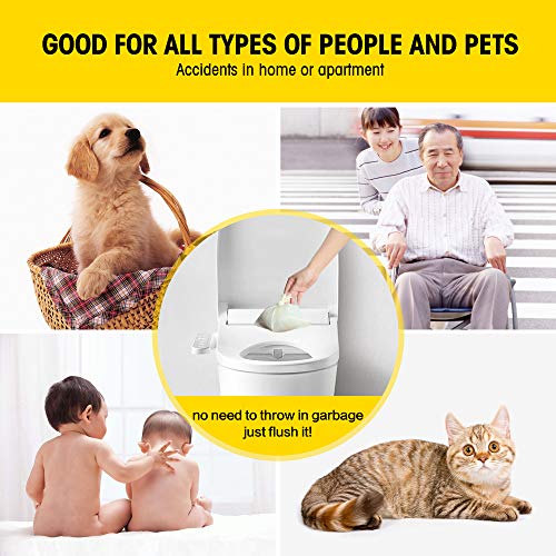 Doodie Flush Dog Poop Bag – 50 Biodegradable Dog Waste Bags On Rolls With Quick Pet Waste Bag Dispenser Doody Bag Holder For Leash – 100% Eco Friendly, Flushable, Ultra Thick, Compostable Doggie Bags #TOP2