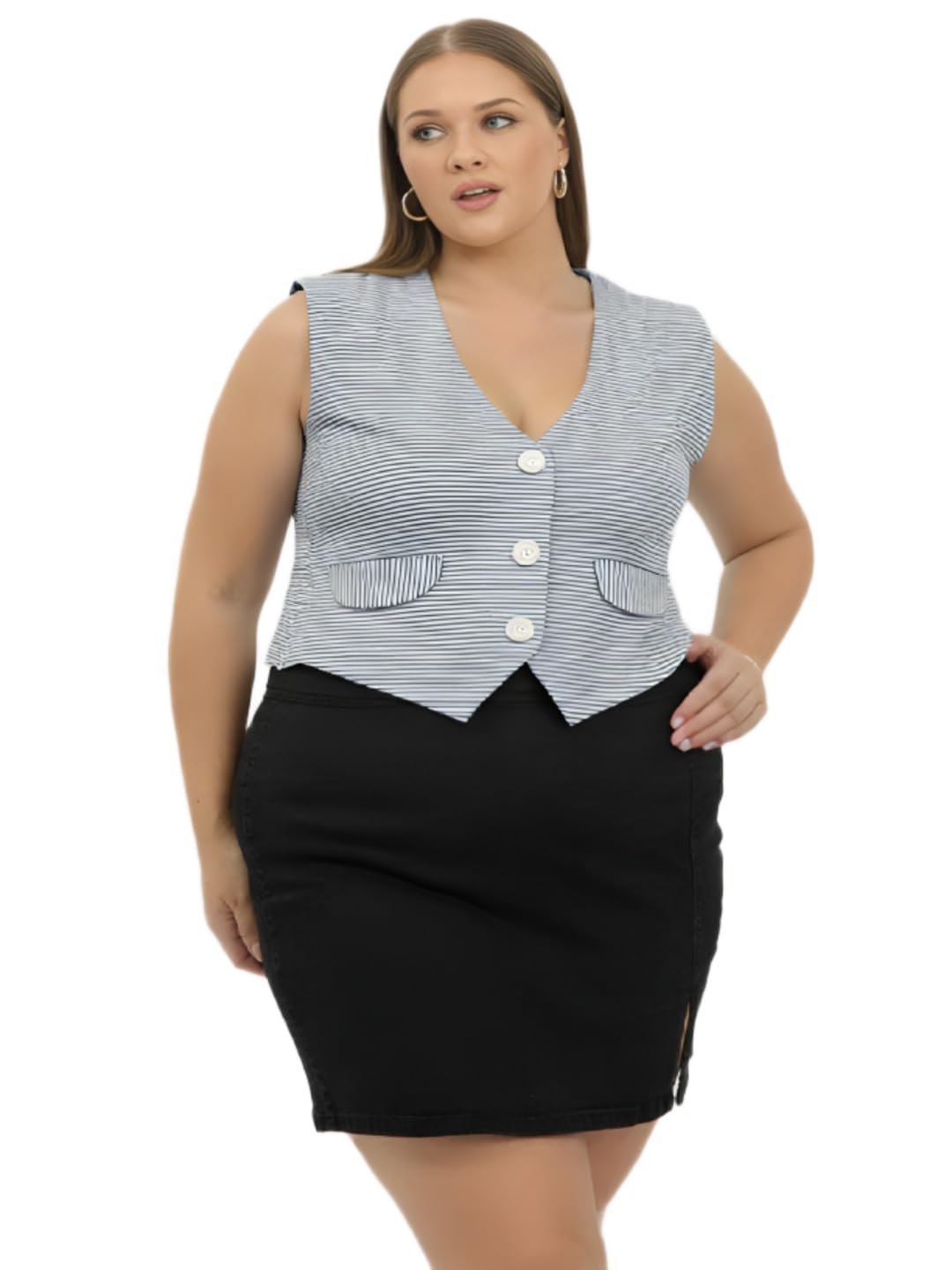 the classic togs Striped WaistCoat,Formal WaistCoat,WiastCoat For Women 02.-picture-24