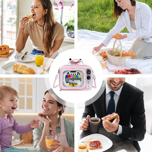 Sac à dos d'école grande capacité en polyester rose mignon pour fille - 4
