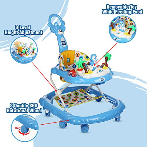 Mee-Mee-Multifunctional-Baby-Walker-with-Adjustable-Height-Detachable-Cushioned-Seat-Music-Toy-Bar-Parental-Push-Handle-for-KidsBabyToddlers-for-0-to-2-Years-15kg-Blue