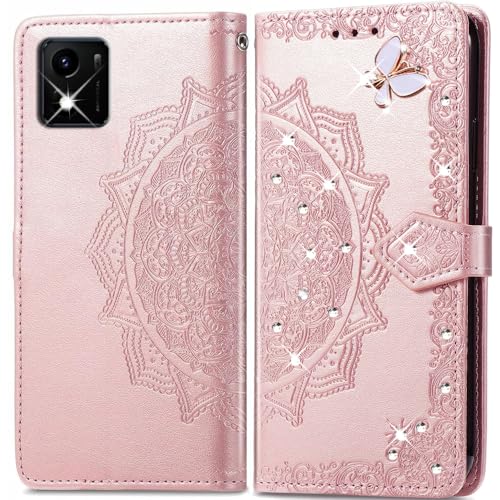Funda para Vivo Y01,Función de Soporte, Billetera con Tapa Tarjetas,PU Cuero Carcasa Flip Case Cover para Vivo Y01