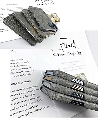 Coque iPhone 14 Pro Max en cuir crocodile élégante avec flocage - 5