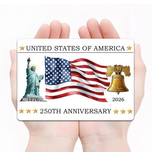 Imán decorativo conmemorativo 250 años EEUU 3.5x5 pulgadas miniatura 2