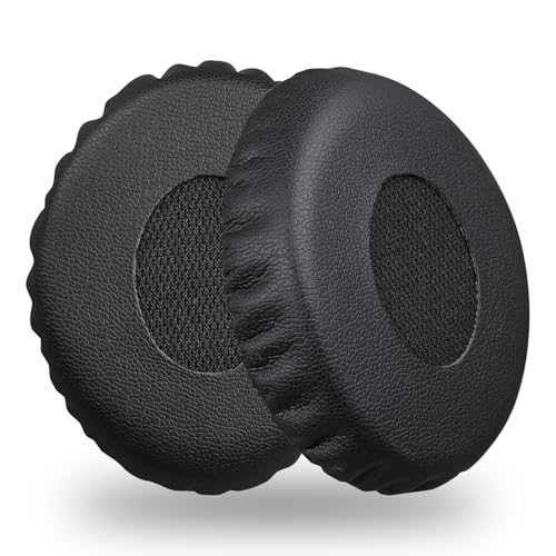 Repuestos de Almohadillas para Audífonos Bose QuietComfort QC 3 y OE1 On-Ear, Cubiertas de Almohadillas de Cuero Negro para Reparación miniatura 1