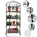 Produktbild Worth Garten Gewächshaus mit abnehmbaren Rollen 156 x 69 x 49cm HxBxT, 4 Etagen PVC Foliengewächshaus Balkon Terassee Anzuchthaus platzsparend transparent Mini Treibhaus