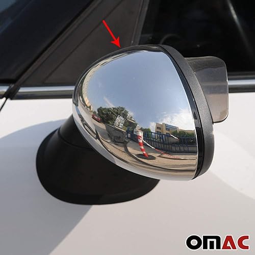 Miniatura 5 de OMAC Tapas de cubierta de espejo lateral para Mini Cooper Coupe R58 2013-2015 acero inoxidable 2x