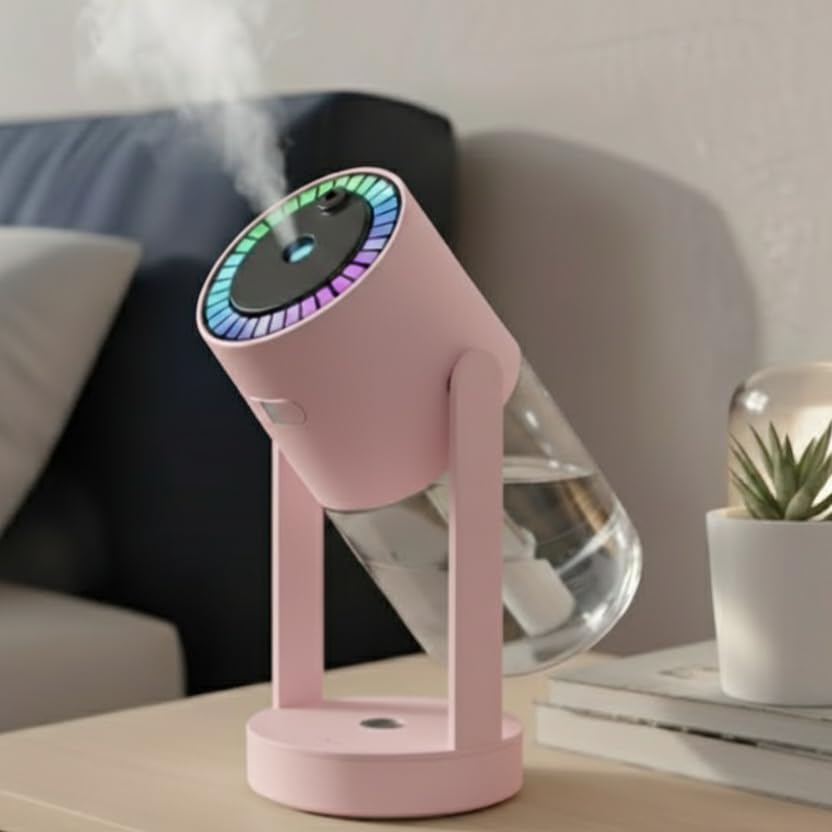 Humidificateur projecteur ciel étoilé avec veilleuse LED 7 couleurs et brume ajustable