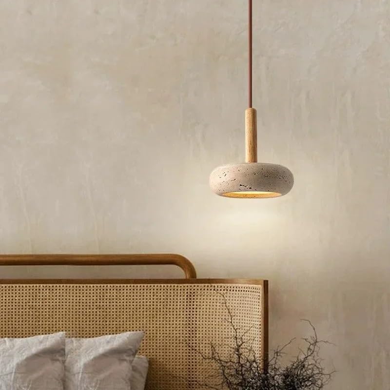 Suspension crémeux jaune vintage pour illuminer une chambre ou un salon
