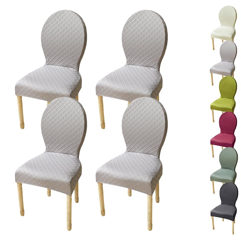 Housse de chaise salle à manger dossier incurvé pour rénover et protéger vos chaises