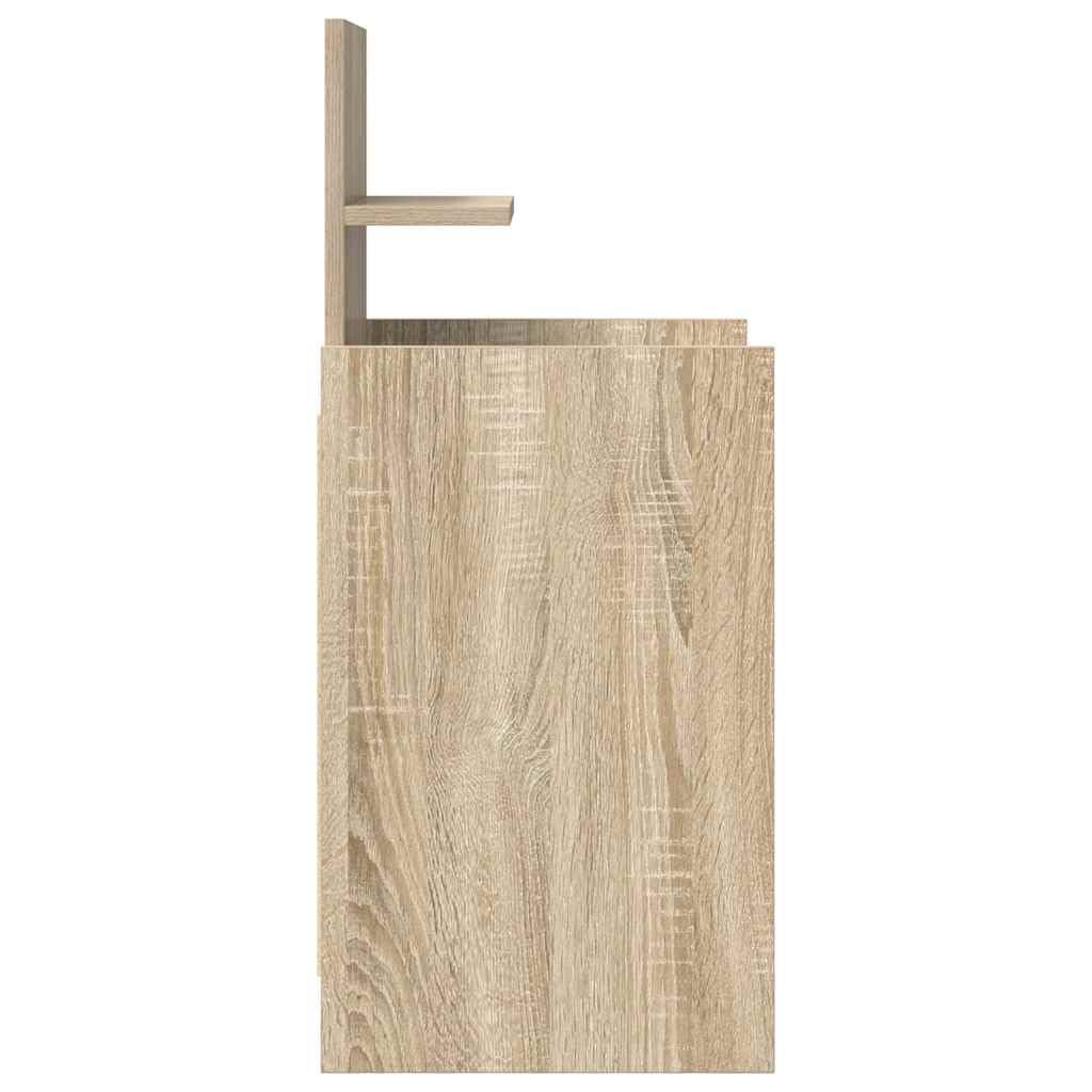 vidaXL Szafki nocne z 2 szufladami 2 szt. Dąb Sonoma 38x34x80 cm