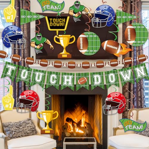 34Pcs Football Party Decorations Super Bowl Party Supplies Game Day Accessories Birthday Tailgate - Image 5