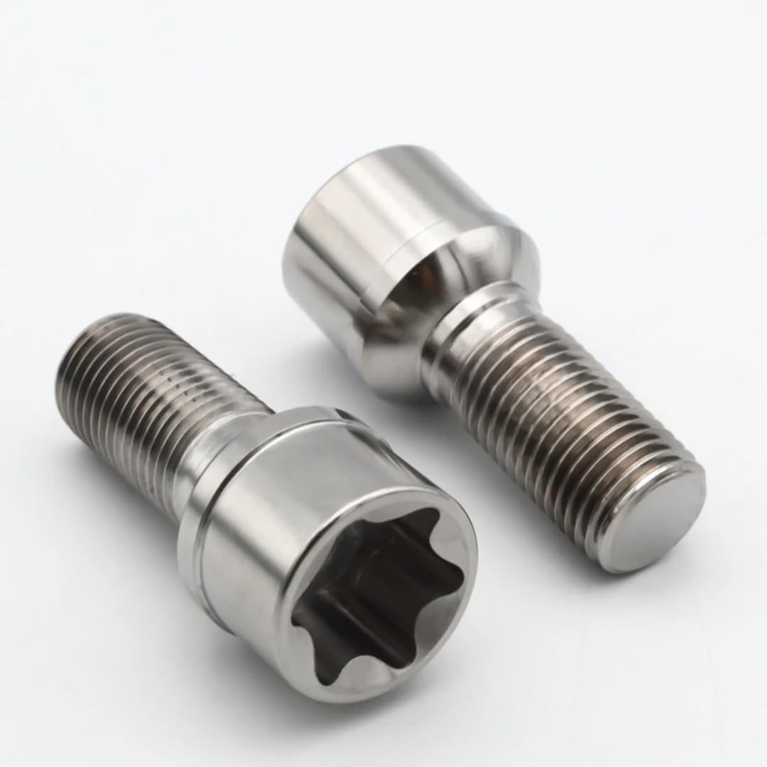 Śruby do Kół dla Audi, dla VW, Śruba koła z gniazdem Torx M14x1,5 i gniazdem sferycznym, tytanowa