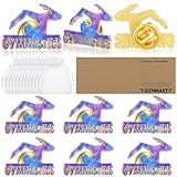 Hoteam 24 Sets Gymnastics Pins Gifts Include Gymnastics Lapel Pins Cards Organza Bag Gymnast Button Birthday Party Favors Team Rewards Girls Women Sports Lovers Accessories Gifts