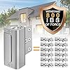 Home Security Door Lock 3 Pack Metal Door Reinforcement Lock for Kids Safety Top Front Door Child Proof Safety Lock Defend High Security Door Locks Latch Withstand 800lbs for Inside Swing Door Chain