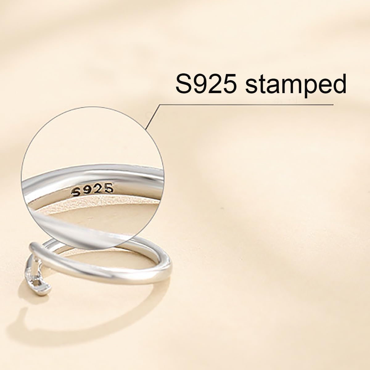 2pcs/lot 925 Sterling Silver 14mm Split Jump Ring Round Open Connector Locking Round Jump Rings for Charms Jewelry Craft Making(Platina Color)