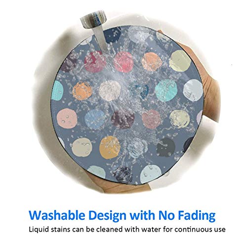 Polka Dot Mouse Pad Mini Round Mousepad For Women Girls Boys Colorful Pigment Circle Patterned Personalized Art Print Office Desk Decor Small Mouse Mat For Computer Laptop & Pc #TOP3