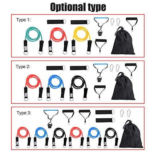 Andoer Cinto de resistência de corda de treinamento de ioga de força muscular multifuncional extrato