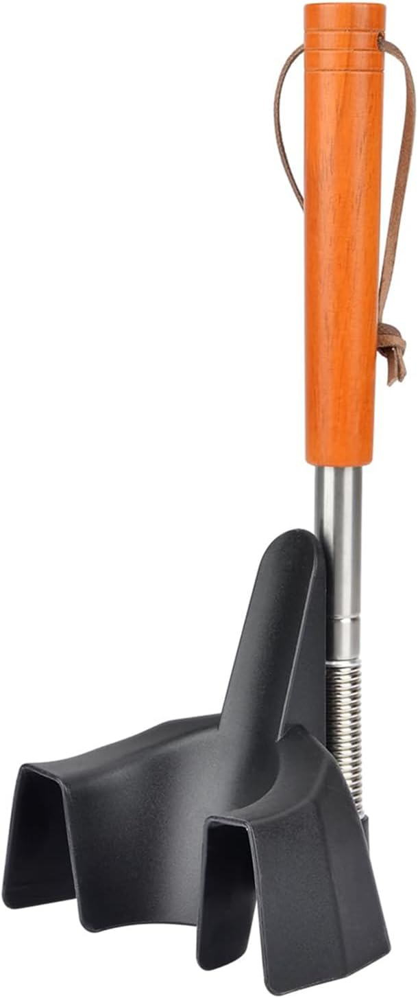 Chausse-pied Long Télescopique - 2 Pièces (orange Et Noir) - Ajustable De 30 à 71 Cm - Pour Seniors, Femmes Enceintes