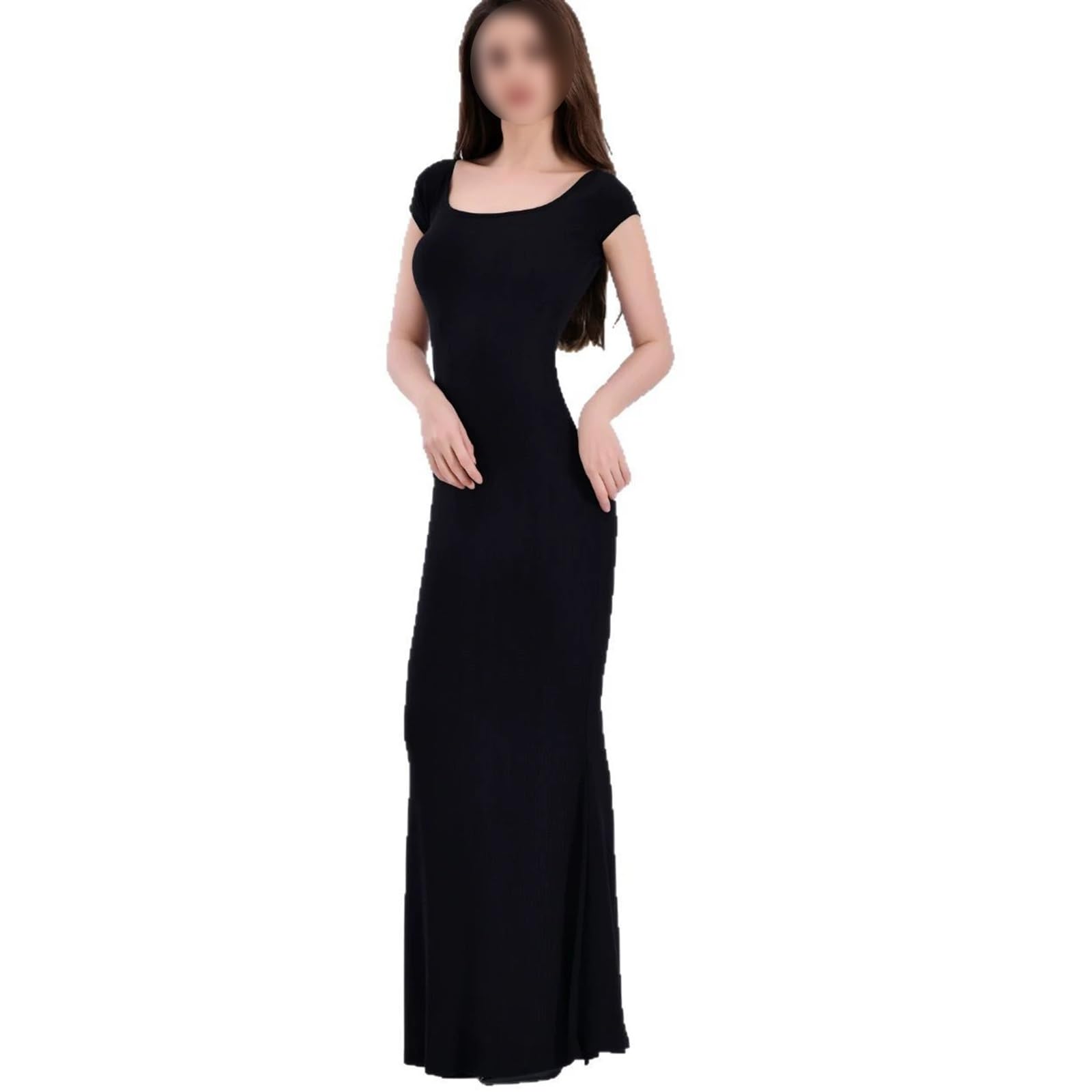 HLTYGWX Vestido Lencero Moldeador para Mujer, Vestido Largo con Control de Barriga y Abertura en la Espalda