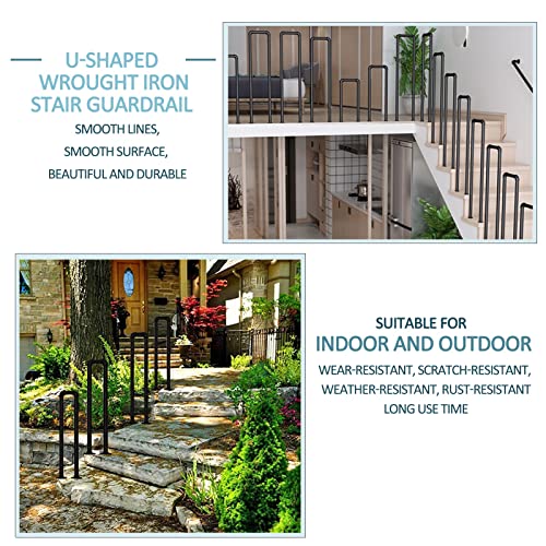 Rampe extérieur fer forgé escalier porche jardin mezzanine - 4