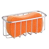 COMBINA CON TODO: Tanto si se usa como organizador de cocina como si se utiliza como cesta para baño, este porta estropajos encaja en cualquier ambiente gracias a su discreto aspecto y su color plateado.