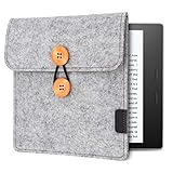 WALNEW 7-inch Kindle Oasis Sleeve for 7'' Kobo Libra H2O 2019 / Kindle Oasis (10th and 9th Gen, 2019 and 2017 Released) Protective Insert Sleeve Case Cover Bag, Gray
