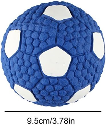 IFOYO Dog Toy Ball, Dog Football Toy, Squeaky Latex Rubber Dog Toy Balls Bite Resistant Teeth Training Toys for Dogs,9.5cm/3.74in