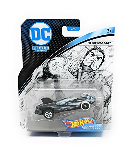 Hot Wheels Character Cars DC Sketched Series Superman 2/5