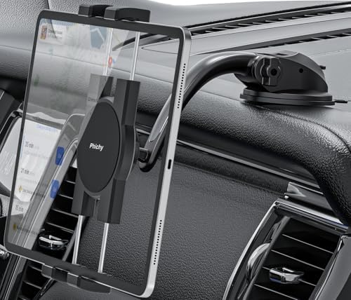 Car Dashboard Tablet Mount, Car Dash Tablet & Phone Holder with Strong ...