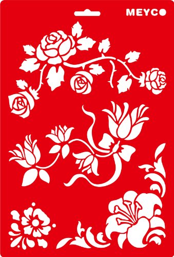 Stencil 20 x 31 cm - Intrighi floreali