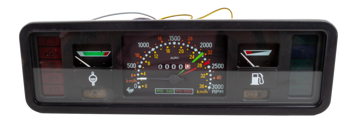 Ama Tabella degli strumenti del trattore per Fiat e Ford: Tabella degli strumenti completa del tachimetro, indicatore del carburante e indicatori luminosi