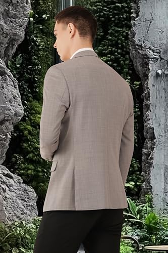 Image of SaintX Men's Premium Woollen Blazer || Classic Warmness with Modern Slim Fit || Formal Blazer Coat for The Temperature Drops || Fully Lined || Tailored Wool Blended Warmth for The Well-Dressed