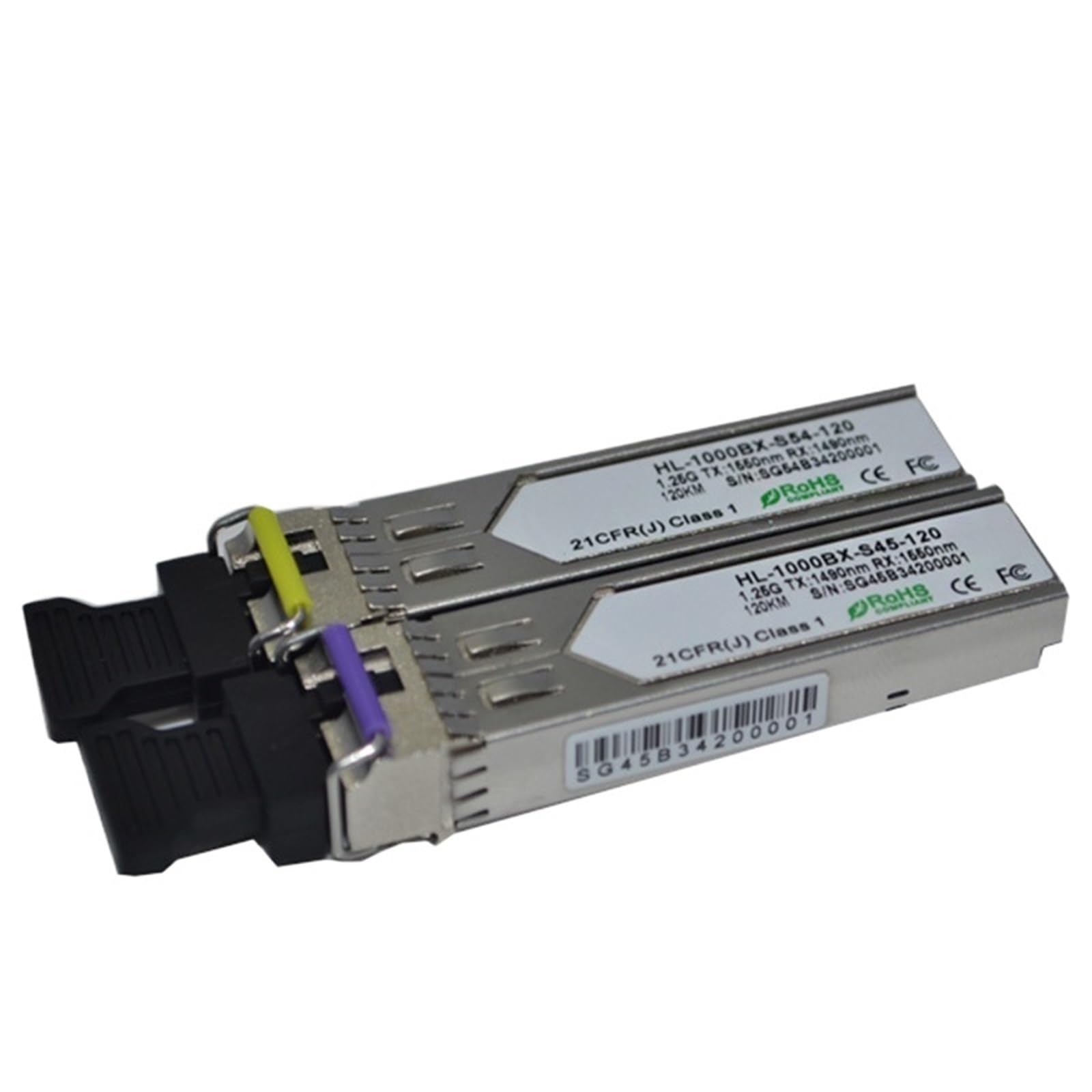Transceiver WDM 1000BASE-BX Pojedyncze włókno 1,25G 1490 nm/1550 nm 120 km/140 km/160 km SFP LC(160km)