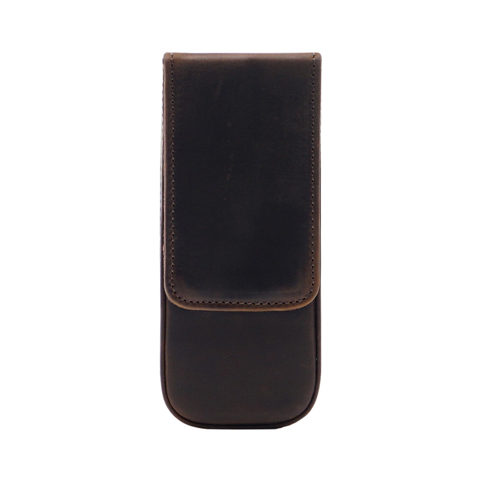 DUMRALBQE Wooden Jewelry Box Leather Pen Pouch 3pcs Handmade Drawer Organiser for Storage and Organization(Coffee)