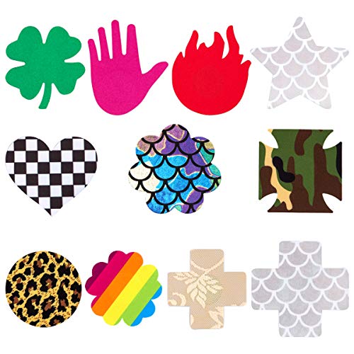 Fozza 25 Pairs Nipple Cover, Multi Design Breast Pasties, Satin Adhesive Nipple Pasties, Disposable Nipple Stickers For Women #TOP3