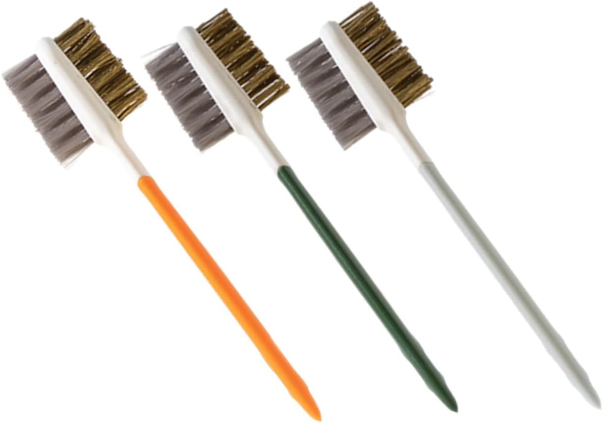 SOLUSTRE 9pcs Stovetop Cleaning Brush Ergonomic Double-end Gas Stove Brush for Kitchen Cleaning for Removing Food Stains and Grease