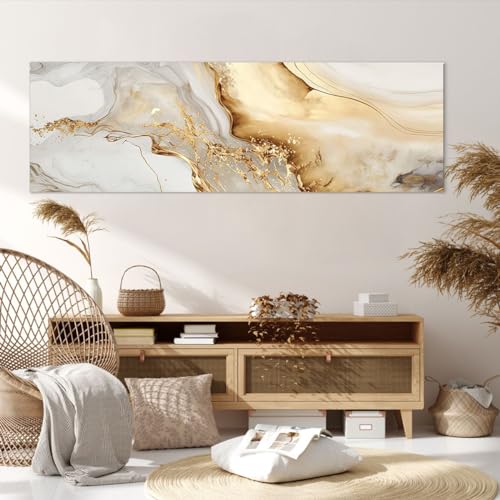 Impression sur Toile de Qualité Supérieure Marbre Chic 160x50