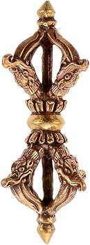 Mini Dorje Vajra Tantric Energy Device مصنوع يدويًا في نيبال تميمة بوذية بوذية بوذية التبت لليوجا والتأمل والصلاة