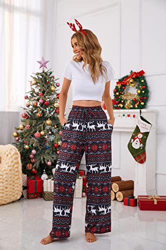 Image of X-Image Women Comfy Casual Pajama Pants with Pockets & Drawstring
