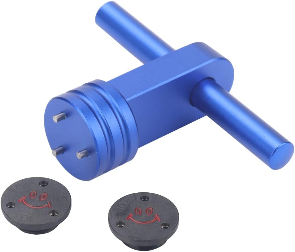 Golf 3-Prong Wrench Tool with Weights Screws for Taylormade TP Collection & Spider Mini Putter (Blue-10g)
