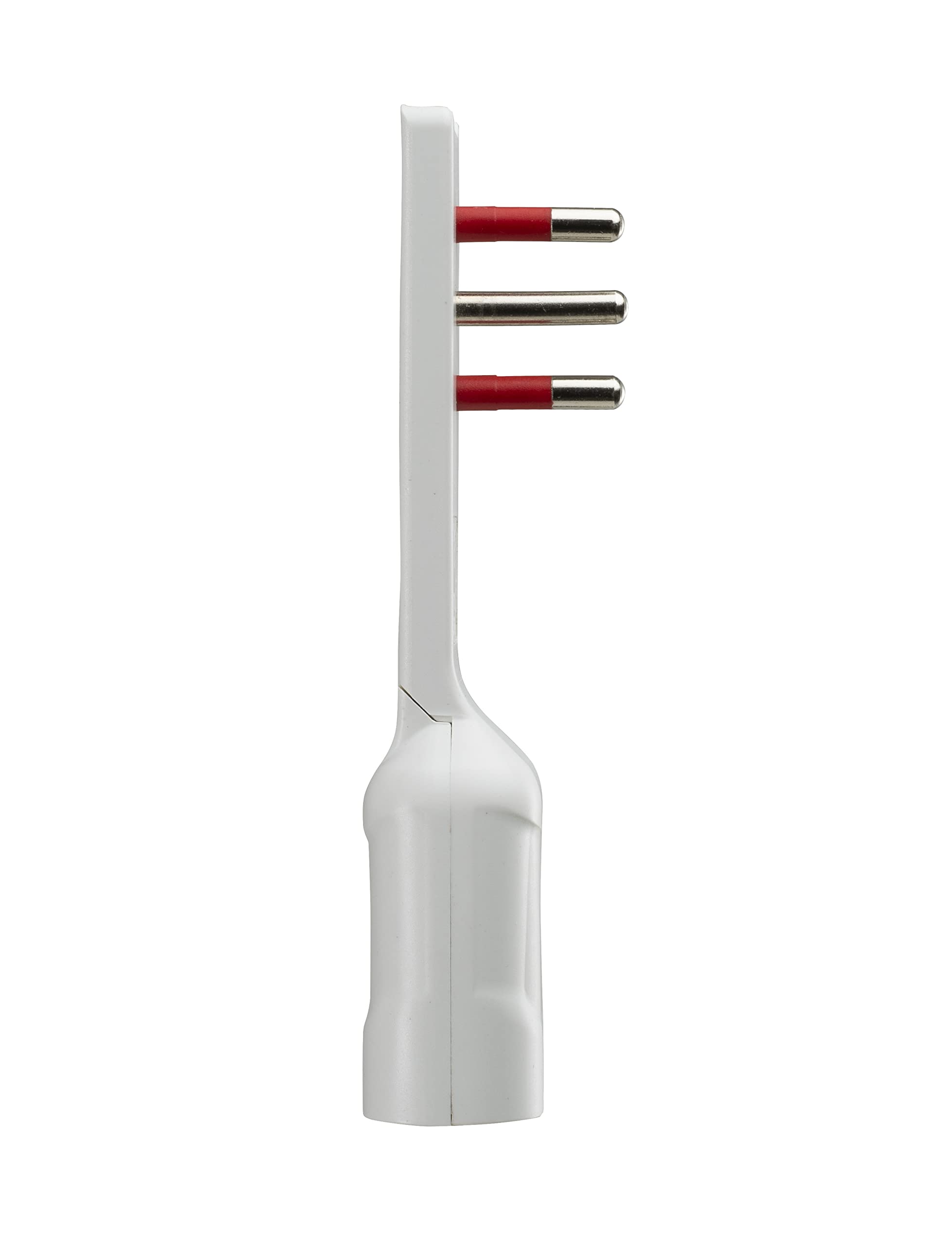 ROSI ADATTATORE 90° ULTRAPIATTO 10A 2P+T/PRESA 10A 2P+T BIANCO SERIE EMILIA FLAT