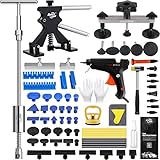 Dent Puller Kit,DIY Paintless Dent Repair at Home - 73PCS Dent Removal Kit with Dent Lifter,2 in 1 S