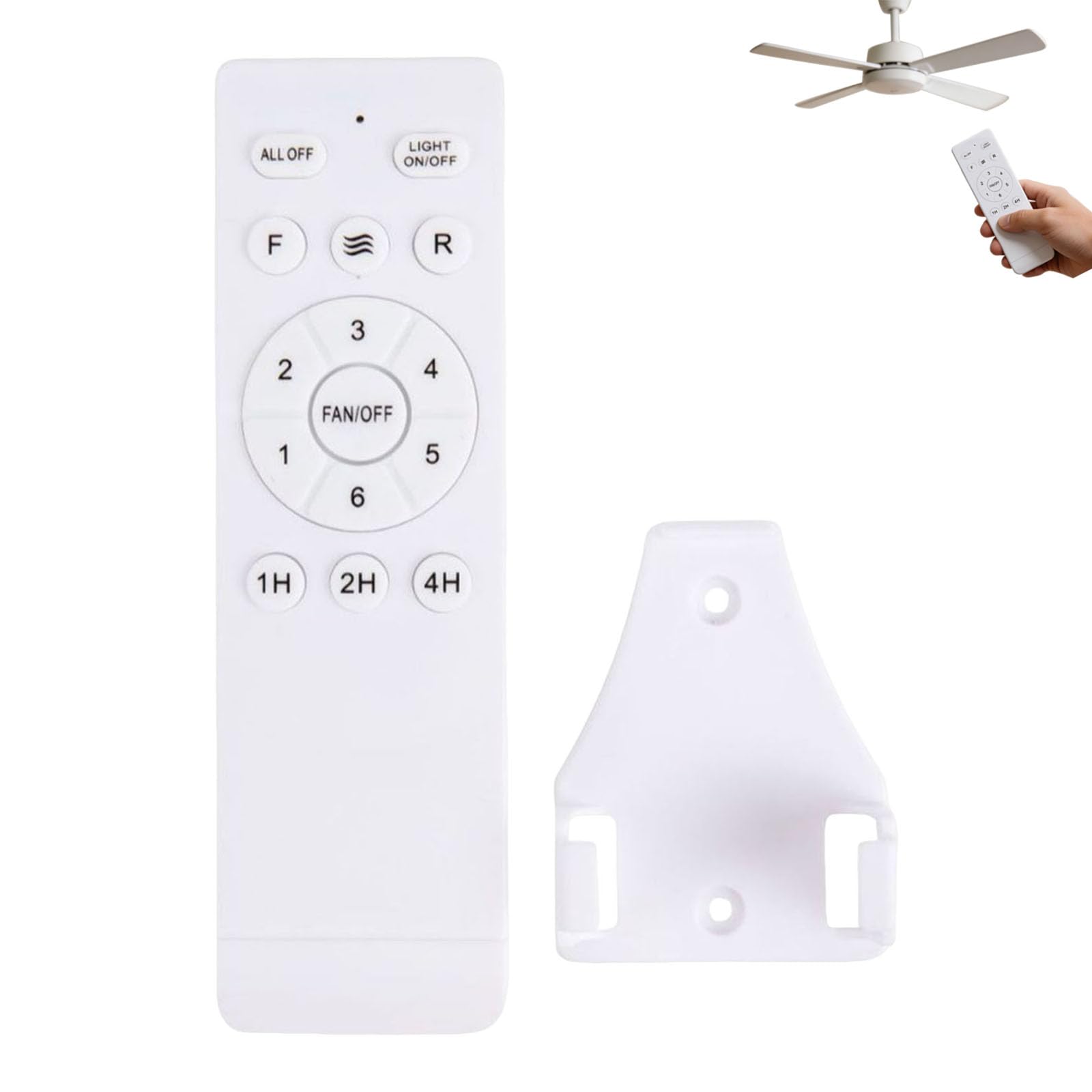 E27 Lamp Holder to Bayonet Adapter with Ceiling Fan Remote Control (B)