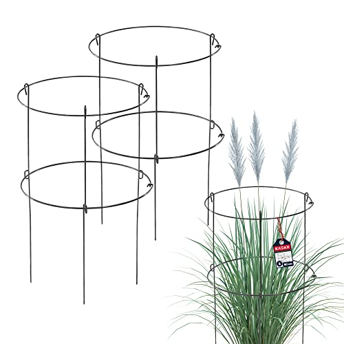 KADAX Soporte de jardín de acero con recubrimiento en polvo, soporte para plantas, soporte para flores, soporte para plantas, jardín, balcón, soporte para plantas (juego x 2: altura: 90 cm)