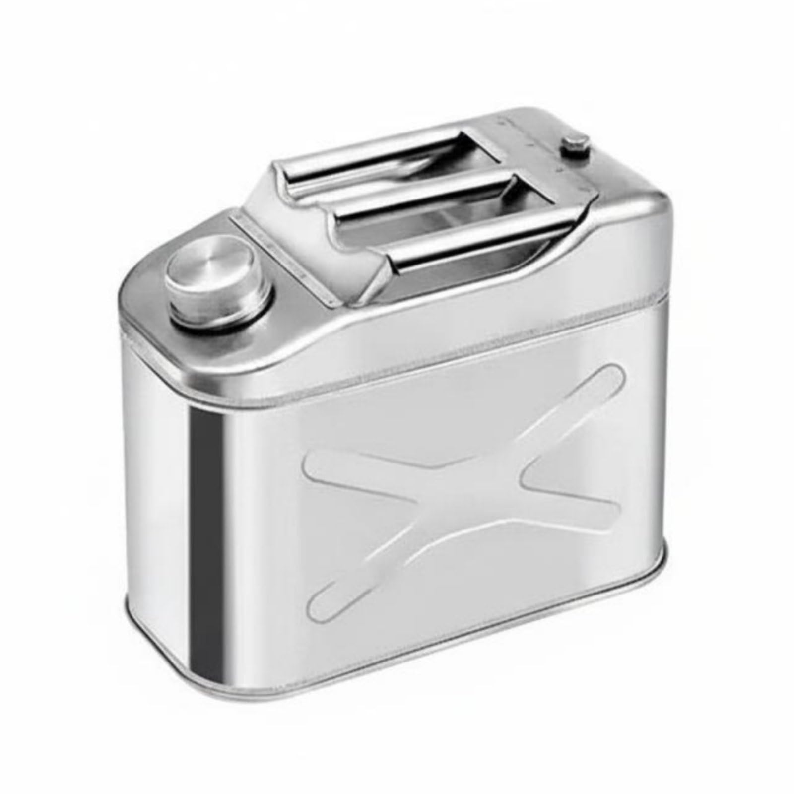 Sharplace Stahl Benzinkanister Kraftstoffkanister Treibstoffbehälter Reservekanister aus 316 Edelstahl mit Druckfesten Wänden Und Nahtverstärkung für Camping Boot Notfalllager, 10L, Vertikal